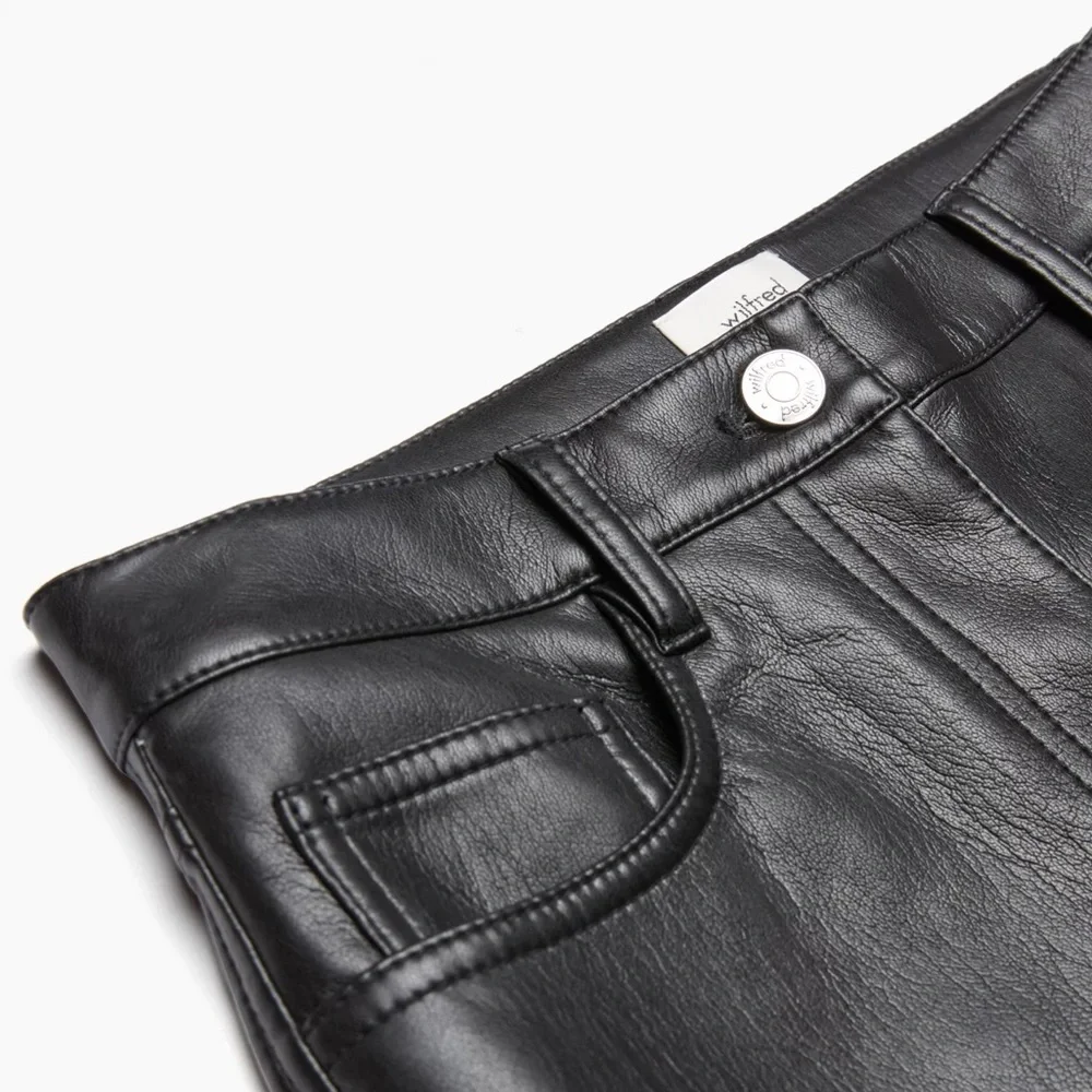 Wilfred The Melina™ Pant High-Waisted Vegan Leather Pants • - Picture 3 of 5
